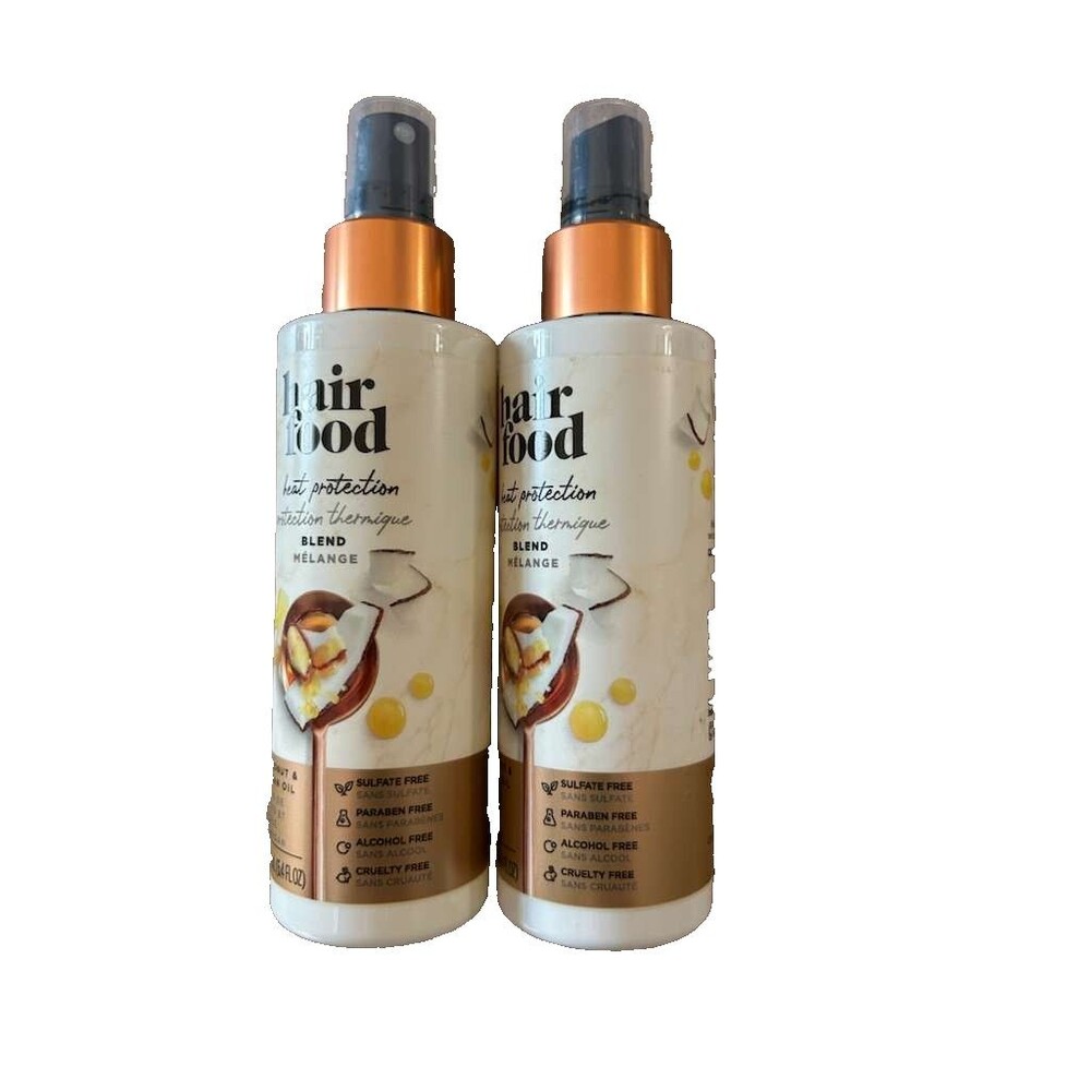 Hair food Heat protection Blend Coconut and Argan Oil 6.4fl oz New pack of 2